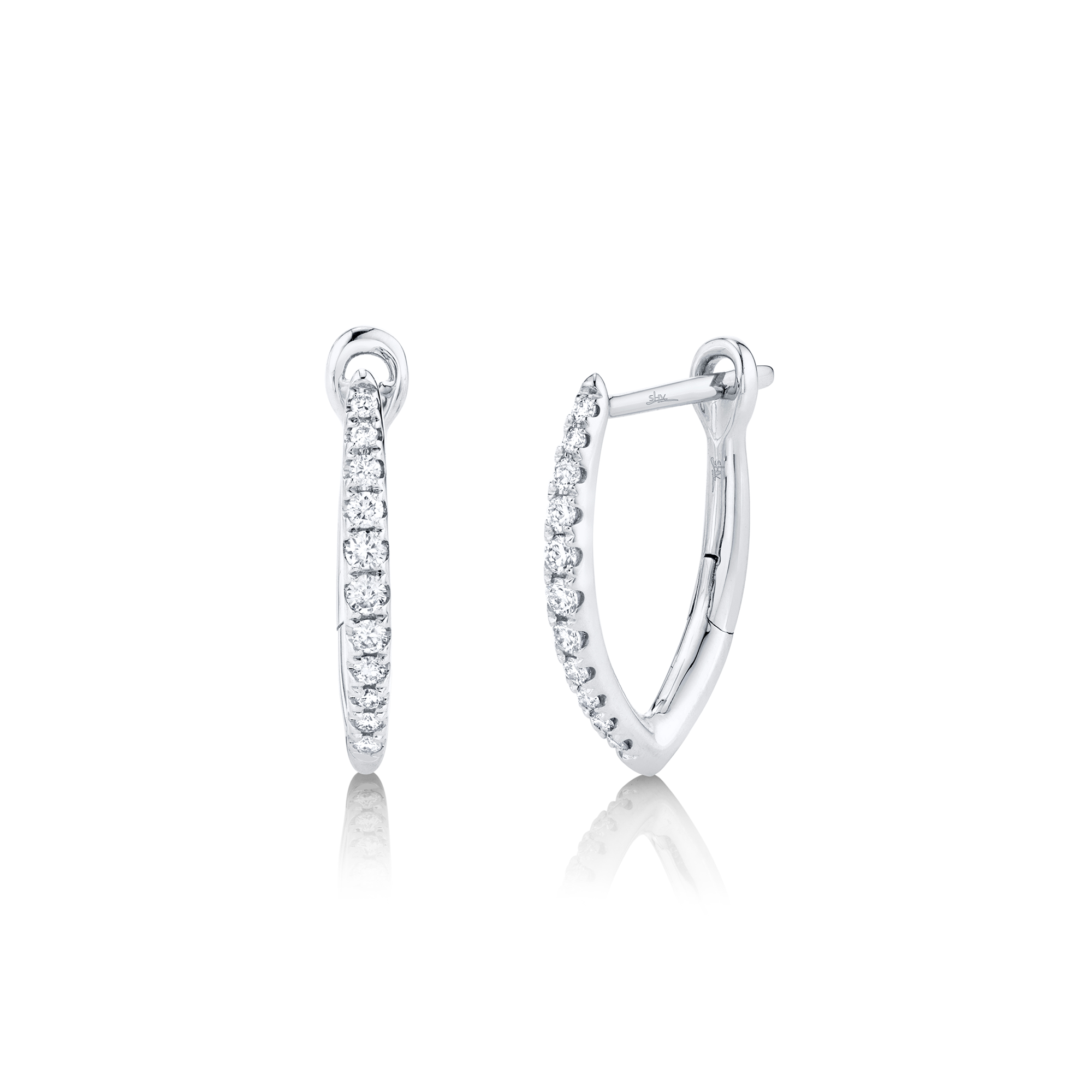 White gold hoop earrings 1 inch 2025